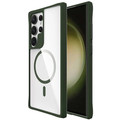 Combat X Mode Magnetic Series for Samsung Galaxy S24 Ultra Case Reinforced Corners Cover Compatible with Magsafe