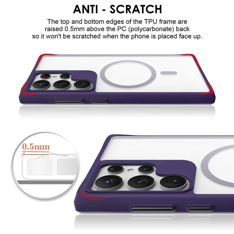 Combat X Mode Magnetic Series for Samsung Galaxy S24 Ultra Case Reinforced Corners Cover Compatible with Magsafe