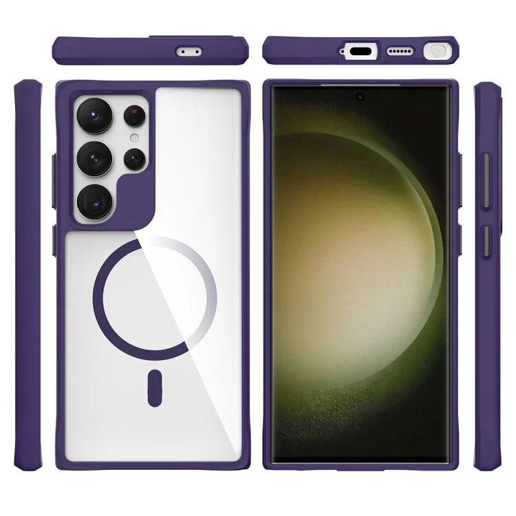 Combat X Mode Magnetic Series for Samsung Galaxy S24 Ultra Case Reinforced Corners Cover Compatible with Magsafe