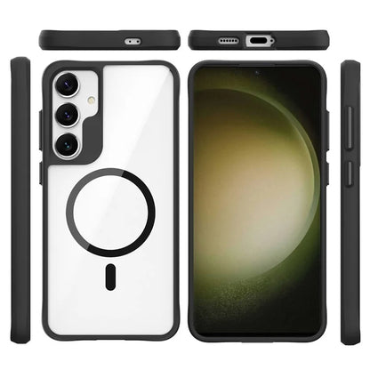 Combat X Mode Magnetic Series for Samsung Galaxy S24 Case Slim-Fit TPU+PC Shell Compatible with Magsafe