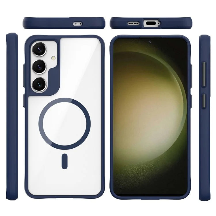 Combat X Mode Magnetic Series for Samsung Galaxy S24 Case Slim-Fit TPU+PC Shell Compatible with Magsafe