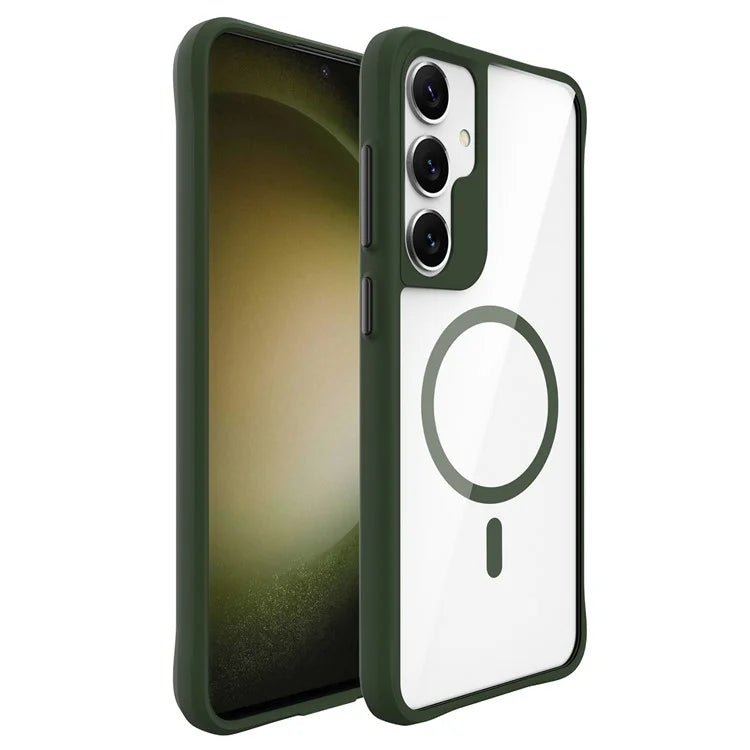 Combat X Mode Magnetic Series for Samsung Galaxy S24 Case Slim-Fit TPU+PC Shell Compatible with Magsafe