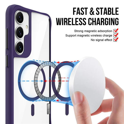Combat X Mode Magnetic Series for Samsung Galaxy S24 Case Slim-Fit TPU+PC Shell Compatible with Magsafe