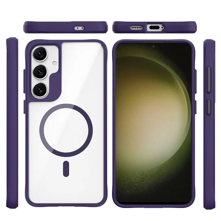Combat X Mode Magnetic Series for Samsung Galaxy S24 Case Slim-Fit TPU+PC Shell Compatible with Magsafe