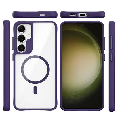 Combat X Mode Magnetic Series for Samsung Galaxy S24 Case Slim-Fit TPU+PC Shell Compatible with Magsafe