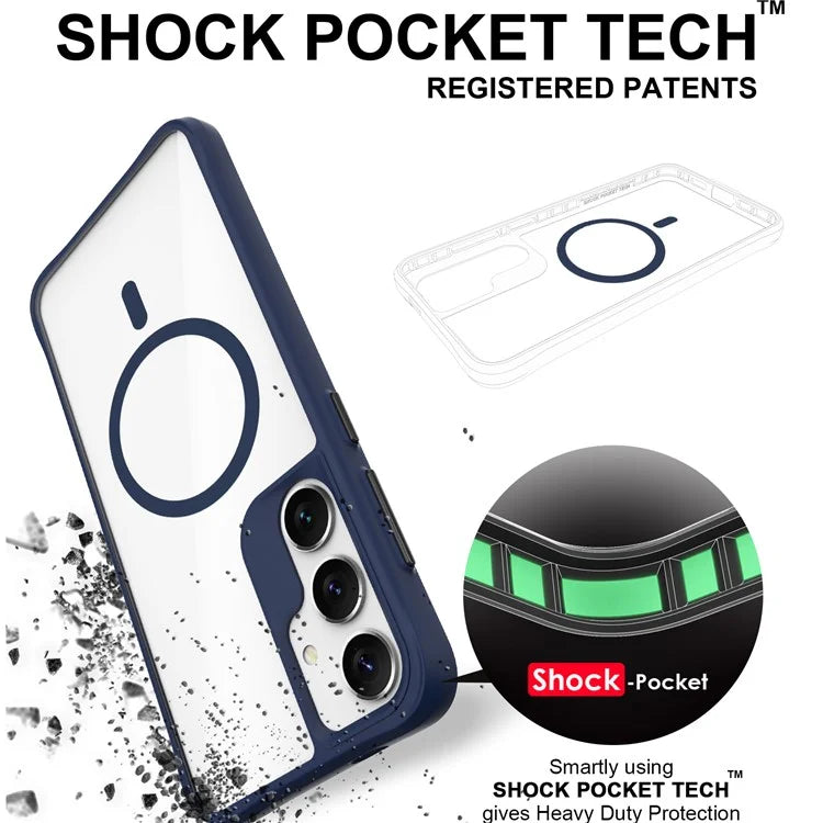 Combat X Mode Magnetic Series for Samsung Galaxy S24+ Case Compatible with Magsafe TPU+PC Protective Protector