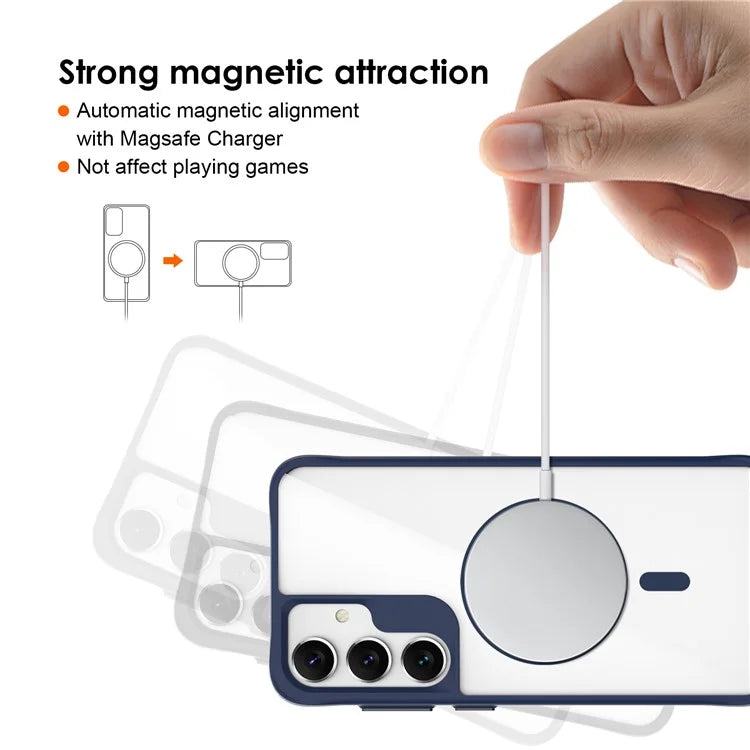 Combat X Mode Magnetic Series for Samsung Galaxy S24+ Case Compatible with Magsafe TPU+PC Protective Protector