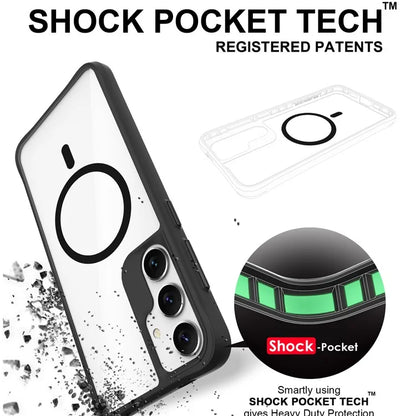 Combat X Mode Magnetic Series for Samsung Galaxy S24+ Case Compatible with Magsafe TPU+PC Protective Protector