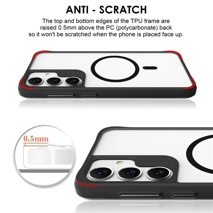 Combat X Mode Magnetic Series for Samsung Galaxy S24+ Case Compatible with Magsafe TPU+PC Protective Protector