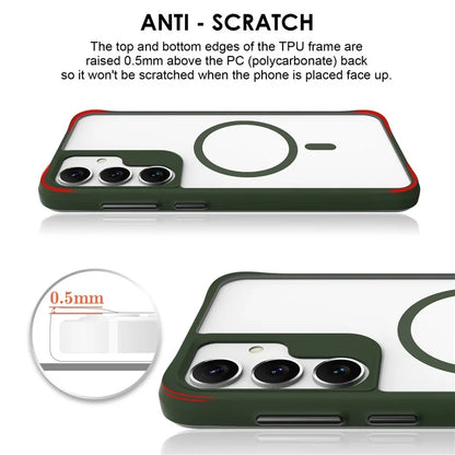 Combat X Mode Magnetic Series for Samsung Galaxy S24+ Case Compatible with Magsafe TPU+PC Protective Protector