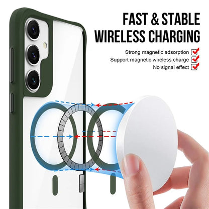 Combat X Mode Magnetic Series for Samsung Galaxy S24+ Case Compatible with Magsafe TPU+PC Protective Protector