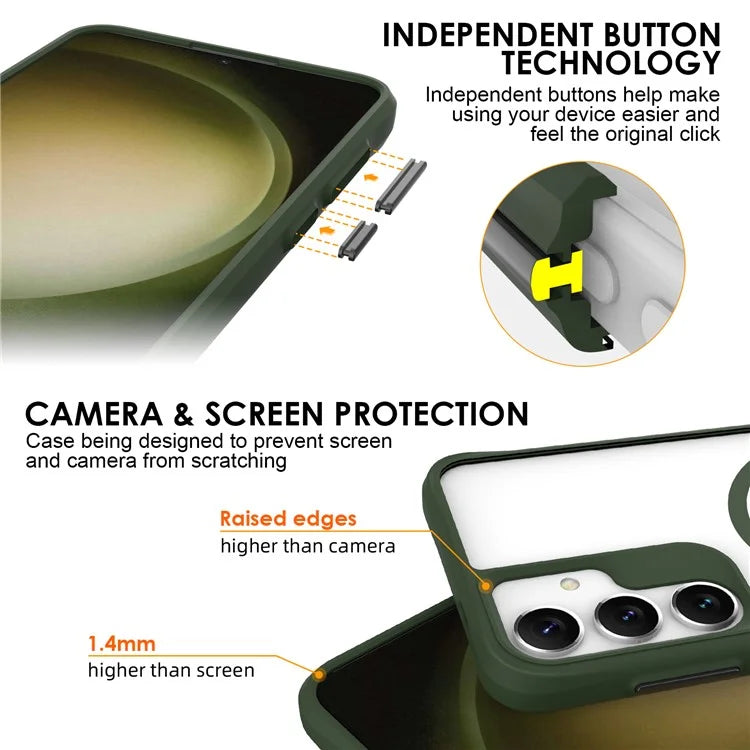 Combat X Mode Magnetic Series for Samsung Galaxy S24+ Case Compatible with Magsafe TPU+PC Protective Protector