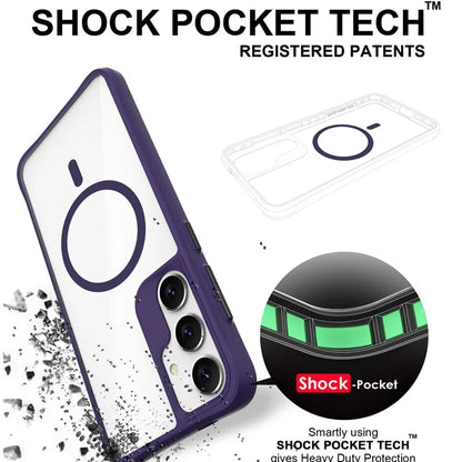 Combat X Mode Magnetic Series for Samsung Galaxy S24+ Case Compatible with Magsafe TPU+PC Protective Protector