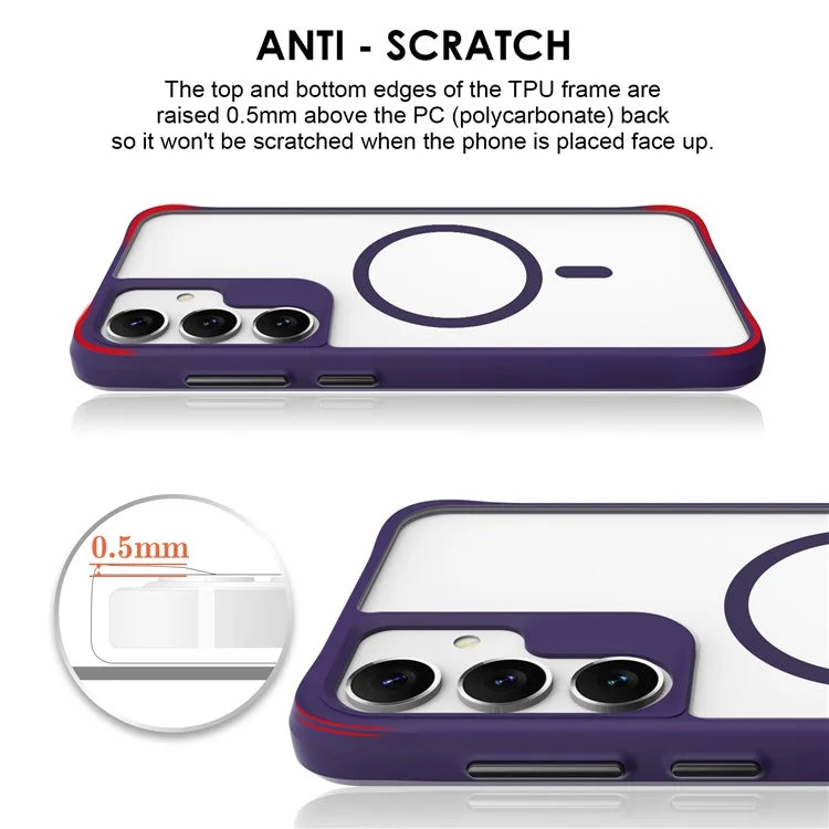 Combat X Mode Magnetic Series for Samsung Galaxy S24+ Case Compatible with Magsafe TPU+PC Protective Protector