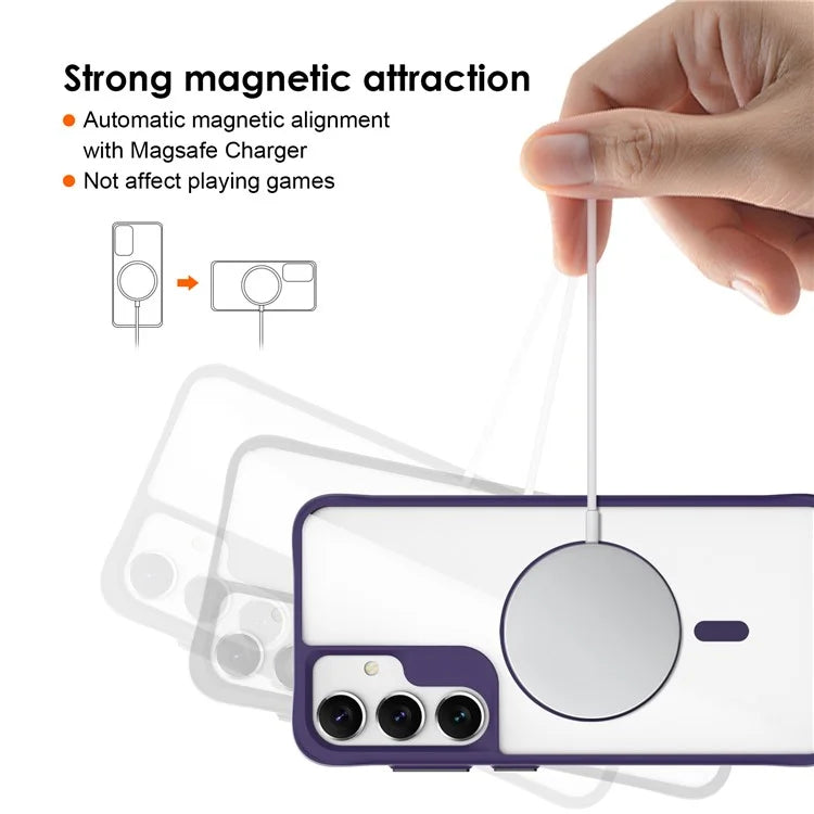 Combat X Mode Magnetic Series for Samsung Galaxy S24+ Case Compatible with Magsafe TPU+PC Protective Protector