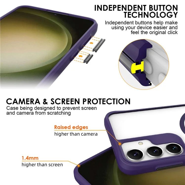 Combat X Mode Magnetic Series for Samsung Galaxy S24+ Case Compatible with Magsafe TPU+PC Protective Protector