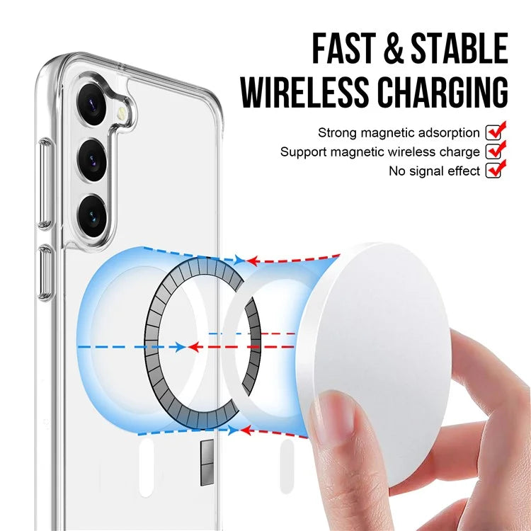 For Samsung Galaxy S22+ 5G Cell Phone Case Military Grade TPU+PC Cover Compatible with MagSafe