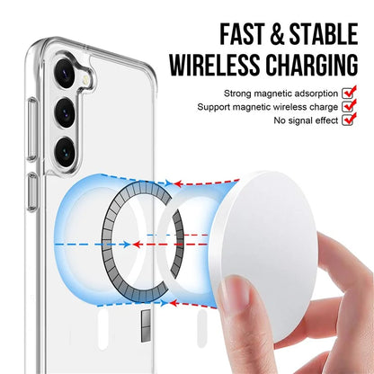 For Samsung Galaxy S22+ 5G Cell Phone Case Military Grade TPU+PC Cover Compatible with MagSafe