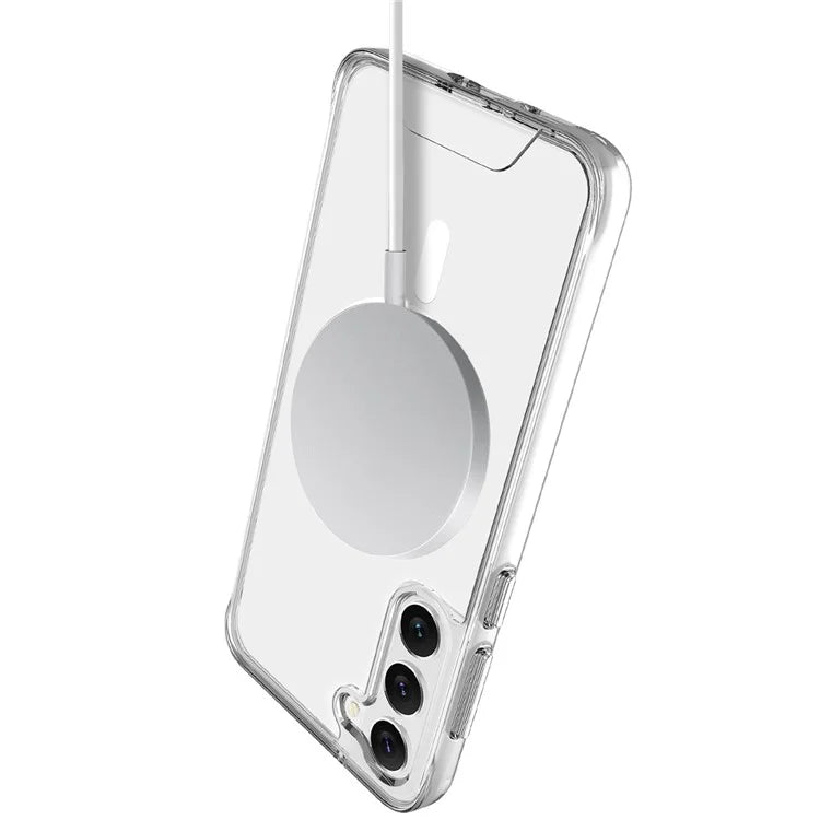 For Samsung Galaxy S22 5G TPU+PC Case Compatible with MagSafe Military Grade Clear Phone Shell