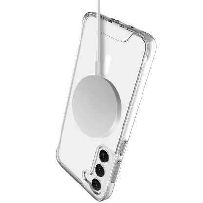 For Samsung Galaxy S22 5G TPU+PC Case Compatible with MagSafe Military Grade Clear Phone Shell