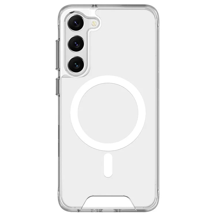 For Samsung Galaxy S22 5G TPU+PC Case Compatible with MagSafe Military Grade Clear Phone Shell
