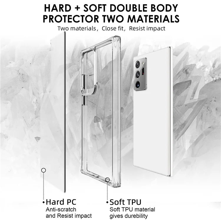 For Samsung Galaxy Note20 Ultra / Note20 Ultra 5G Case Drop Protection PC + TPU Cell Phone Cover