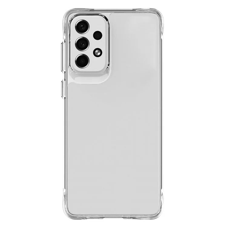 For Samsung Galaxy A73 5G Case Scratch-proof Hard PC + Soft TPU Clear Phone Back Cover