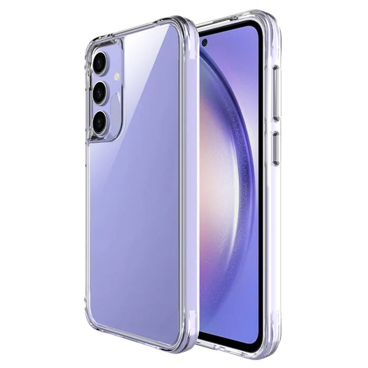 For Samsung Galaxy S23 FE Case Clear Hard PC + Soft TPU Scratch-resistant Mobile Phone Cover