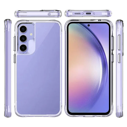 For Samsung Galaxy S23 FE Case Clear Hard PC + Soft TPU Scratch-resistant Mobile Phone Cover