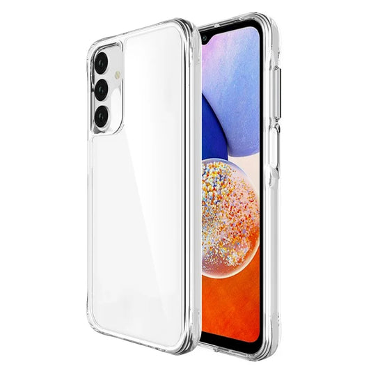 For Samsung Galaxy A15 4G / A15 5G Cell Phone Case Slim-Fit Clear PC + Soft TPU Frame Back Cover