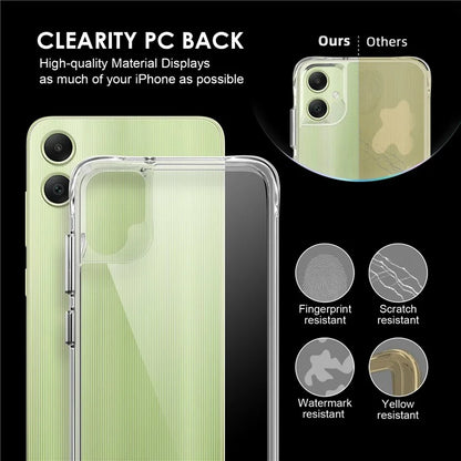For Samsung Galaxy A05 4G Cell Phone Cover Anti-dust PC+TPU HD Transparent Case