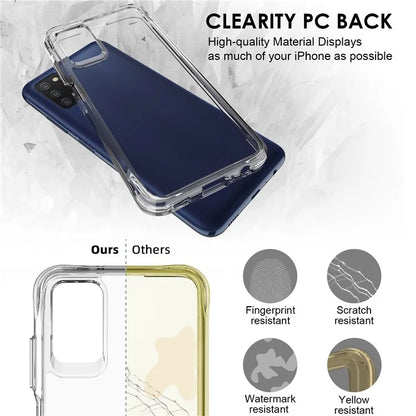 For Samsung Galaxy A03s (164.2 x 75.9 x 9.1mm) Dustproof PC + TPU Cover HD Transparent Phone Case