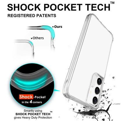 For Samsung Galaxy S24+ HD Clear Phone Case Drop Protection PC + TPU Cell Phone Cover