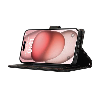 For iPhone 13 Pro 6.1 inch Cell Phone Case PU Leather Flip Cover with Mirror