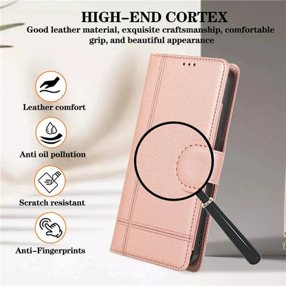 For iPhone 12 Pro Max Cell Phone Case PU Leather Stand Cover with Mirror