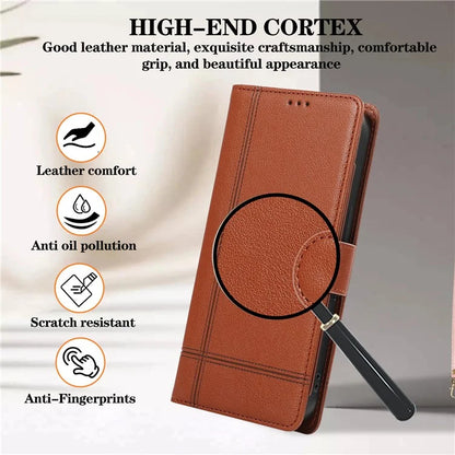 For iPhone 12 Pro Max Cell Phone Case PU Leather Stand Cover with Mirror