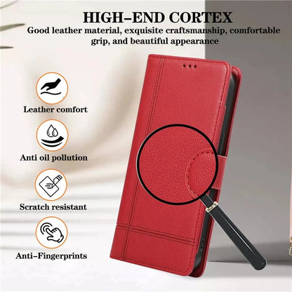For iPhone 12 Pro Max Cell Phone Case PU Leather Stand Cover with Mirror