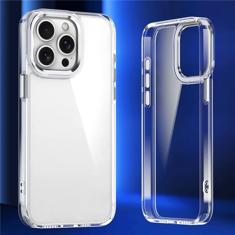 For iPhone 14 Pro Cell Phone Case Fall Protection Clear TPU+PC Back Cover