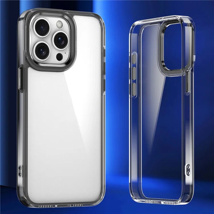 For iPhone 15 Pro Cell Phone Case Bump Proof Clear TPU+PC Back Cover