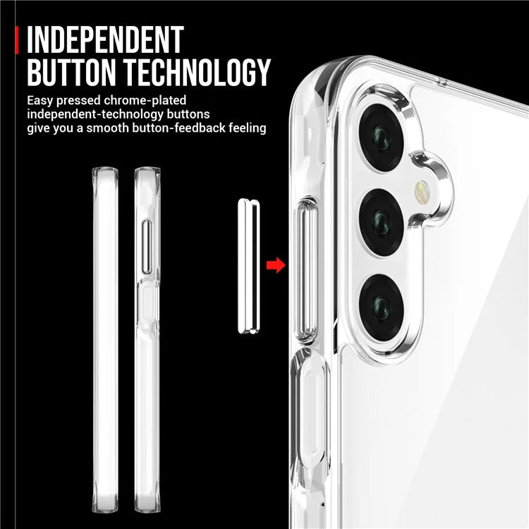 For Samsung Galaxy A25 5G (Global) (161.0 x 76.5 x 8.3mm) Case Military Grade Anti-Drop TPU+PC Clear Phone Cover