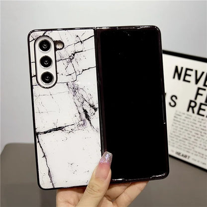 For Samsung Galaxy Z Fold5 5G Phone Case Hard PC Pattern Printed Folding Cover