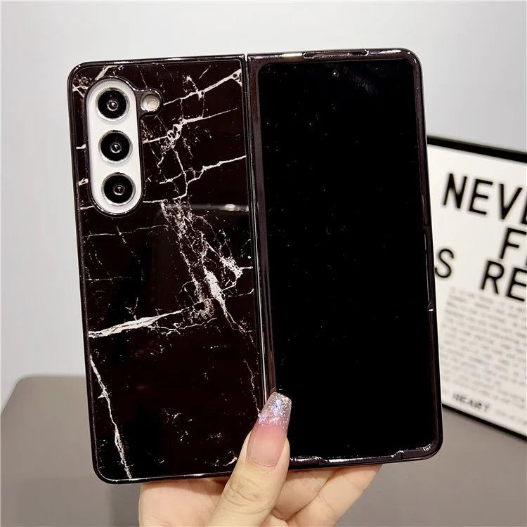 For Samsung Galaxy Z Fold5 5G Phone Case Hard PC Pattern Printed Folding Cover