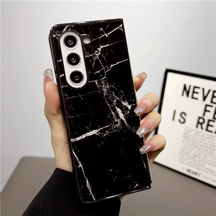 For Samsung Galaxy Z Fold5 5G Phone Case Hard PC Pattern Printed Folding Cover