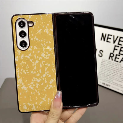 For Samsung Galaxy Z Fold5 5G Phone Case Hard PC Pattern Printed Folding Cover