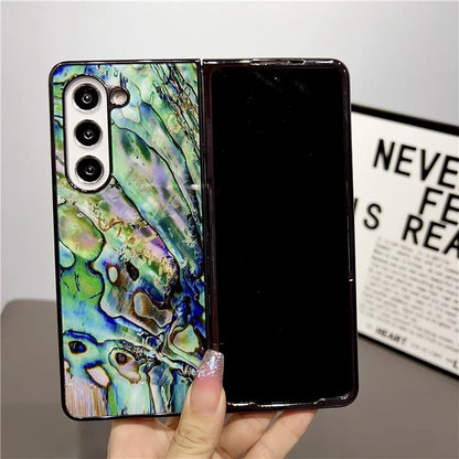 For Samsung Galaxy Z Fold5 5G Phone Case Hard PC Pattern Printed Folding Cover