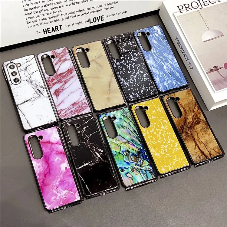 For Samsung Galaxy Z Fold5 5G Phone Case Hard PC Pattern Printed Folding Cover
