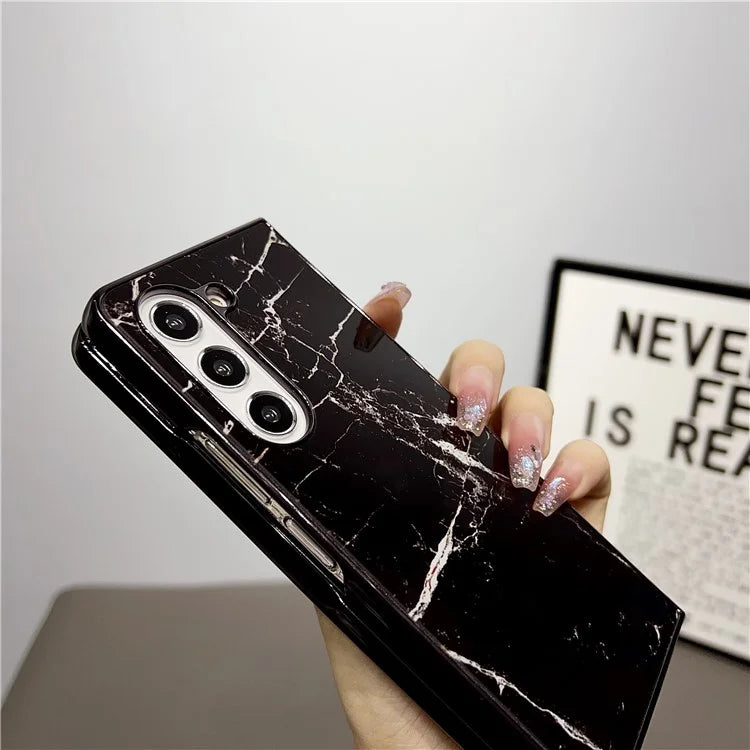 For Samsung Galaxy Z Fold5 5G Phone Case Hard PC Pattern Printed Folding Cover
