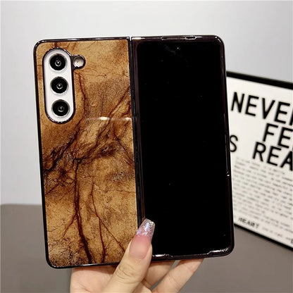 For Samsung Galaxy Z Fold5 5G Phone Case Hard PC Pattern Printed Folding Cover