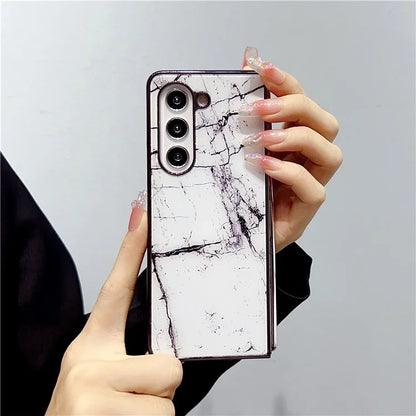 For Samsung Galaxy Z Fold5 5G Phone Case Hard PC Pattern Printed Folding Cover