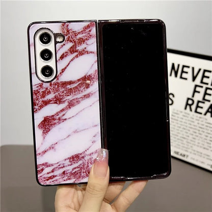 For Samsung Galaxy Z Fold5 5G Phone Case Hard PC Pattern Printed Folding Cover